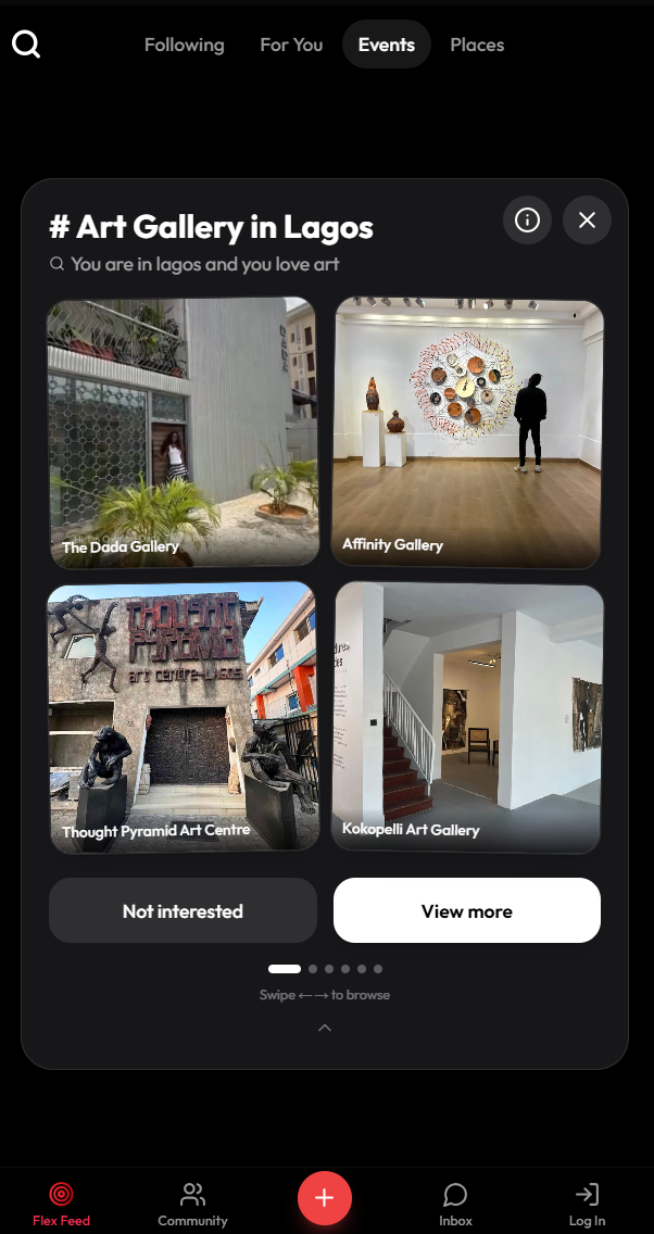 Discover feed